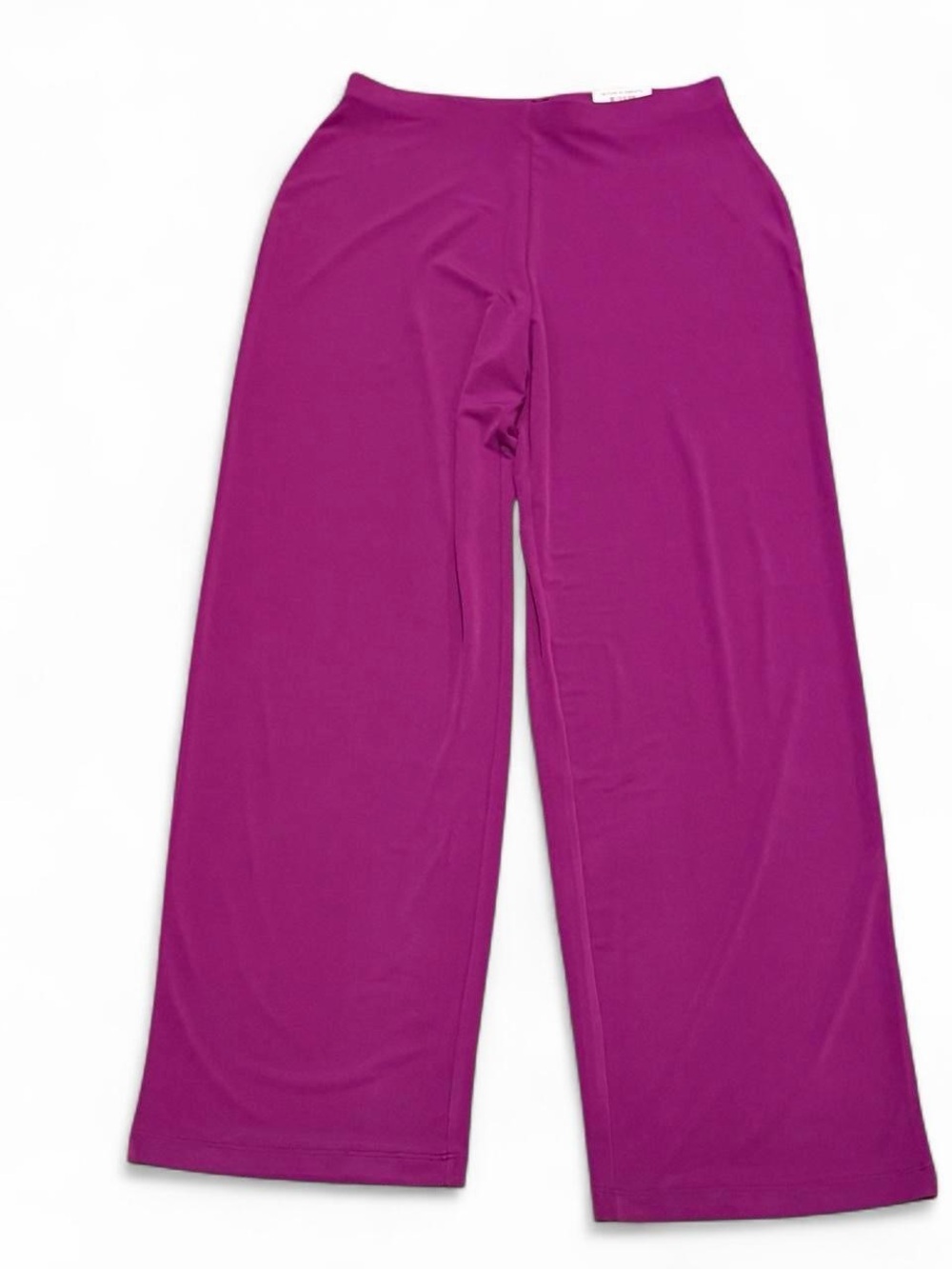 Alfani Vibrant Fuchsia Wide-Leg Pull-On Pant Medium